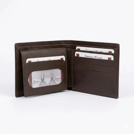 Obsidian Slim Leather Wallet Brown