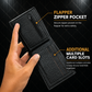 Classic Pebbled Leather Wallet | Multiple Card Slots & Dual Cash Sections