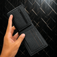 Classic Pebbled Leather Wallet | Multiple Card Slots & Dual Cash Sections