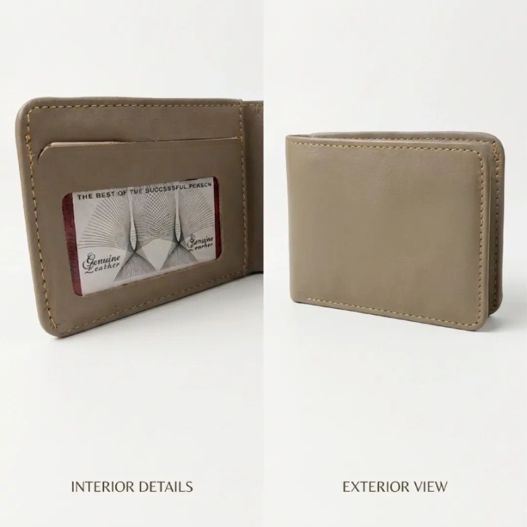 Cream Classic Bifold Wallet