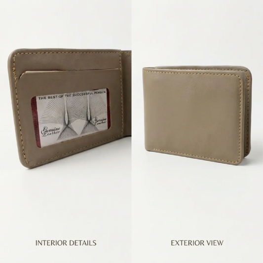 Cream Classic Bifold Wallet