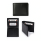 Obsidian Slim Leather Wallet Black