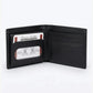 Obsidian Slim Leather Wallet Black
