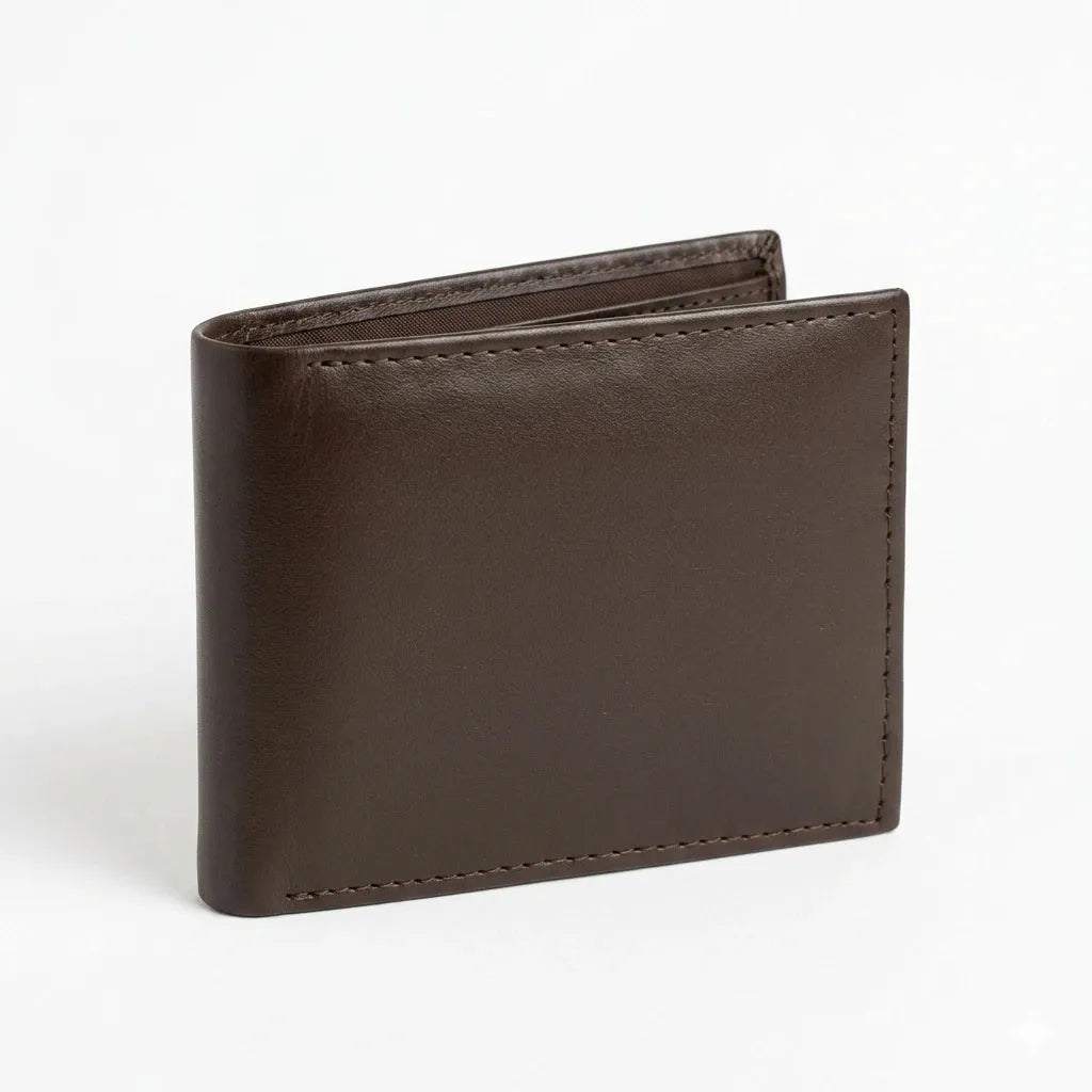 Obsidian Slim Leather Wallet Brown
